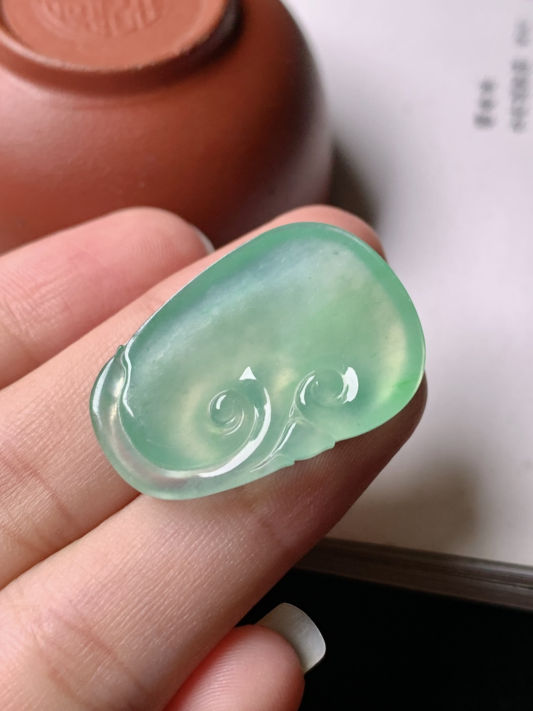 ️冰绿如意，色泽浓艳 0928尺寸28*19*4.1
