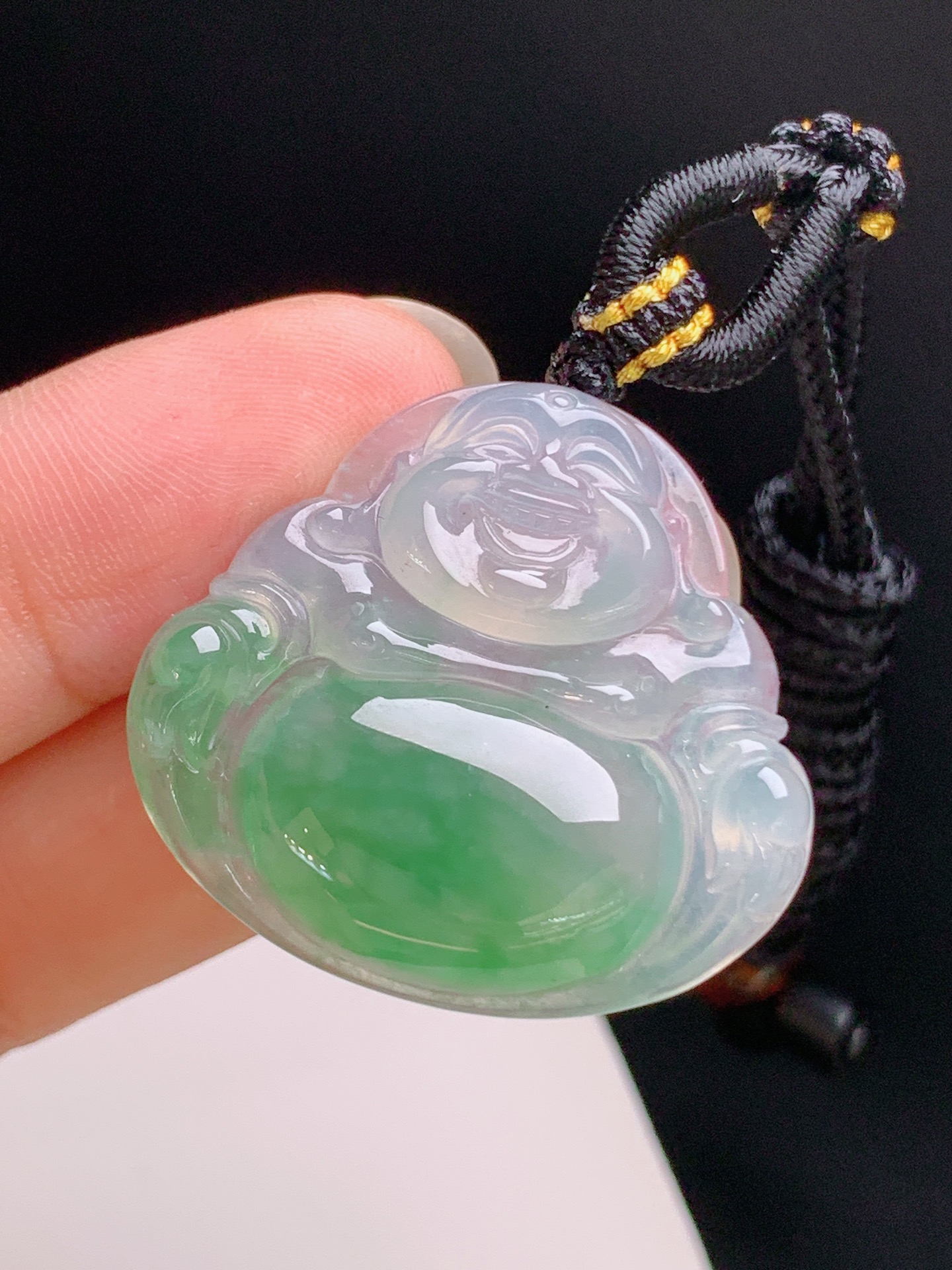 ️ 冰种绿佛公，冰润透亮，翠色浓郁，开脸喜庆 裸石28.6-31.1-5.9