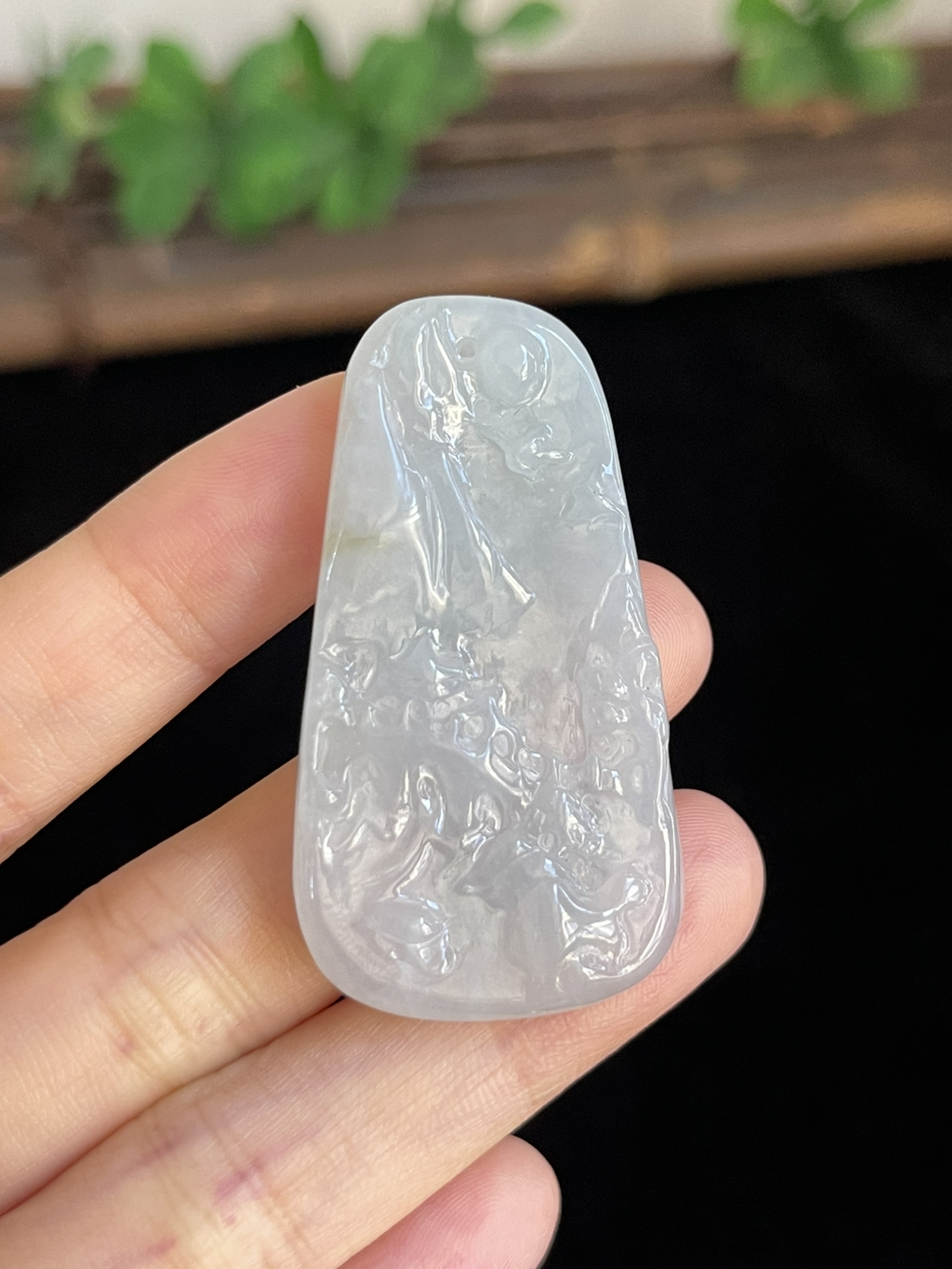 翡翠山水牌