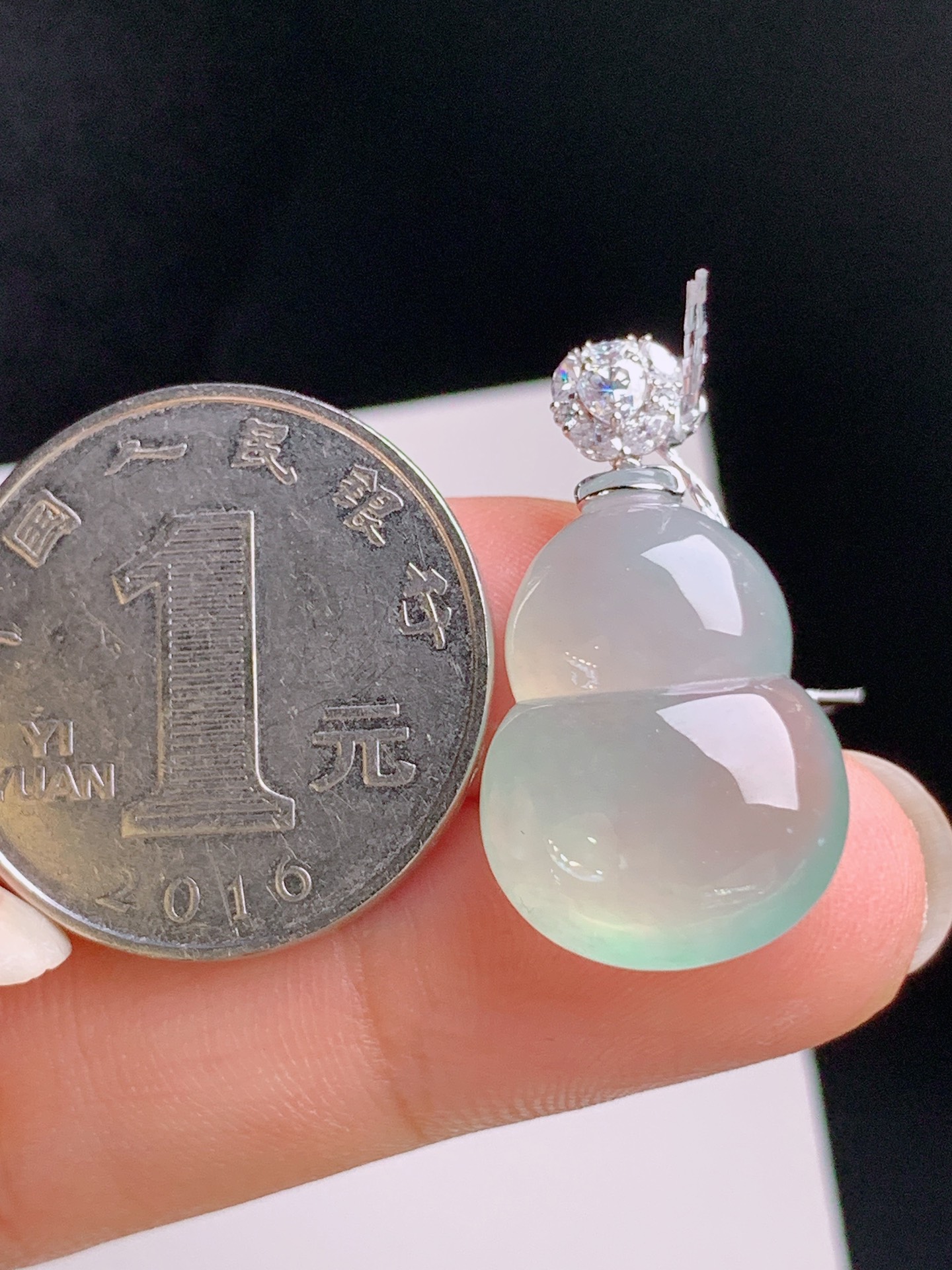 ️ 冰种葫芦吊坠，莹润起光，器型饱满，裸石21-15.1-6.827.6