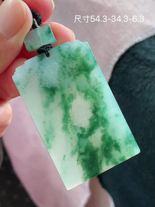 ️ 冰飘花仿古牌 老坑冰透 种老水足 水润光泽 性比高 无裂, 尺寸看图