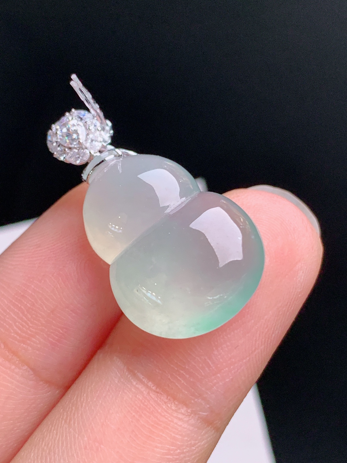 ️ 冰种葫芦吊坠，莹润起光，器型饱满，裸石21-15.1-6.827.6