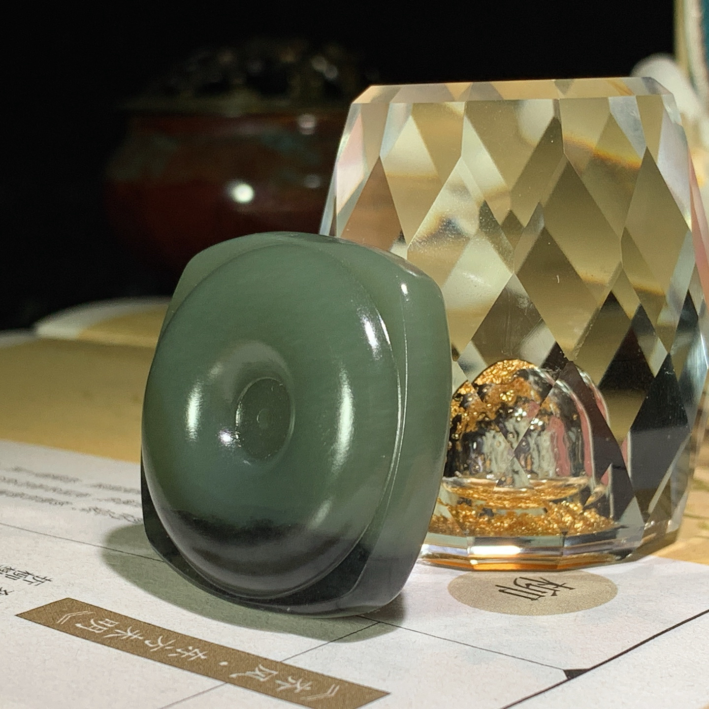 新疆和田玉青花四方平安扣挂件！尺寸35/13重31.5克。玉质细腻油润。手推出油。佩戴高端典雅。lt260929