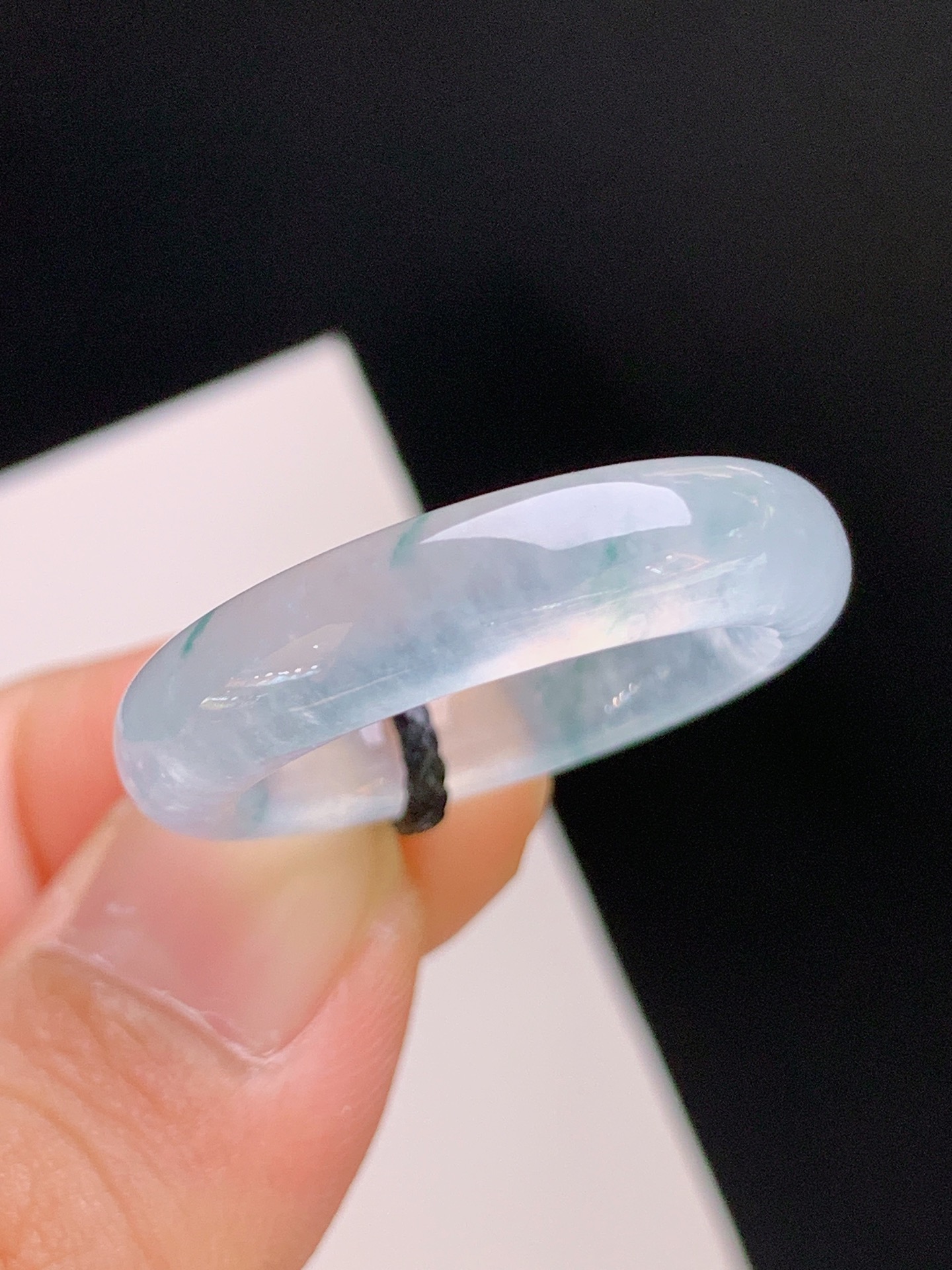 ️ 冰种飘花指环，意境飘花，冰感强烈，版型宽厚，裸石27.5-5.8-4.6，圈口19-20 490926