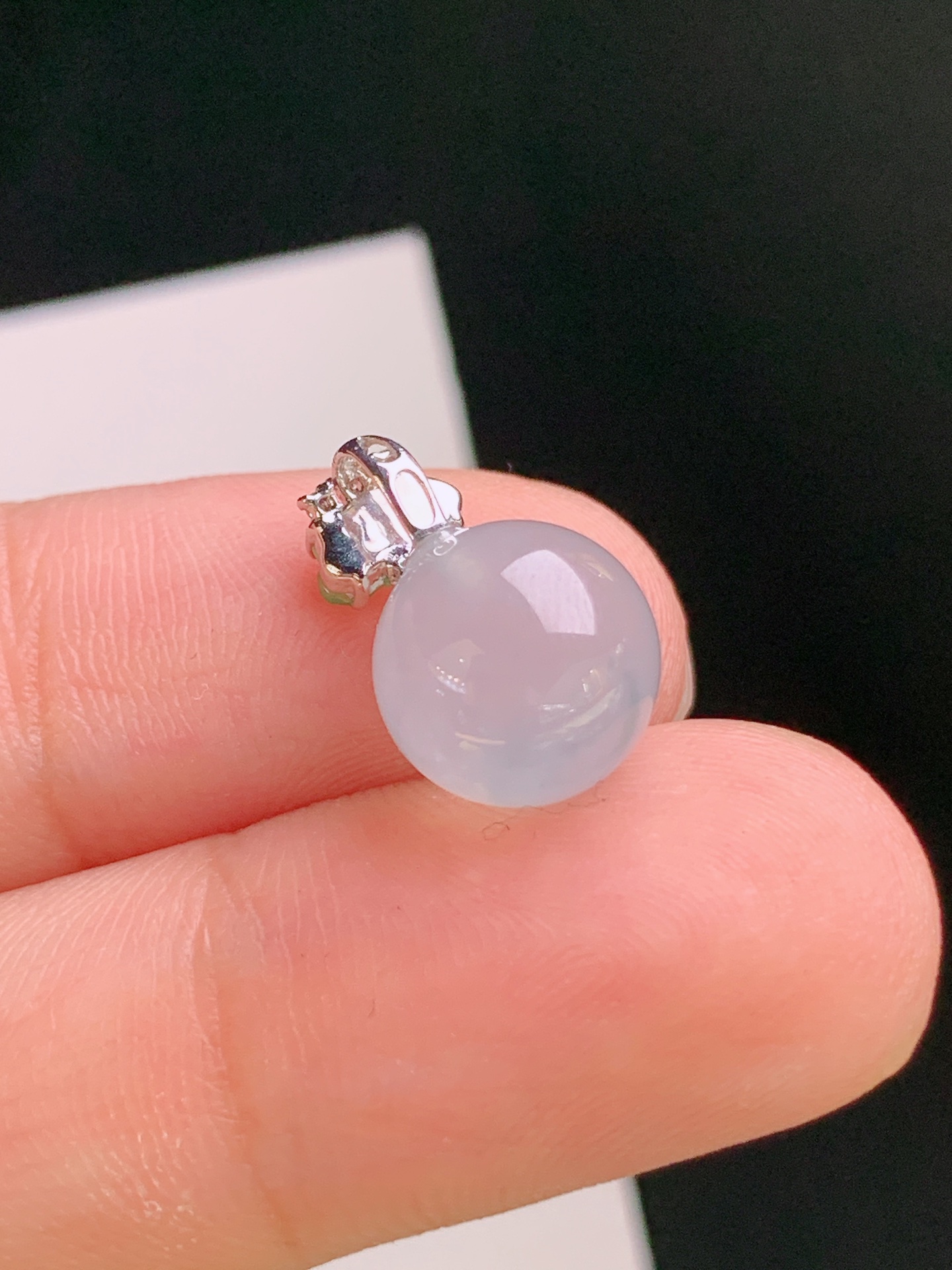 ️ 冰种珠珠吊坠，莹润透亮，珠型饱满，裸石9.614.1，61