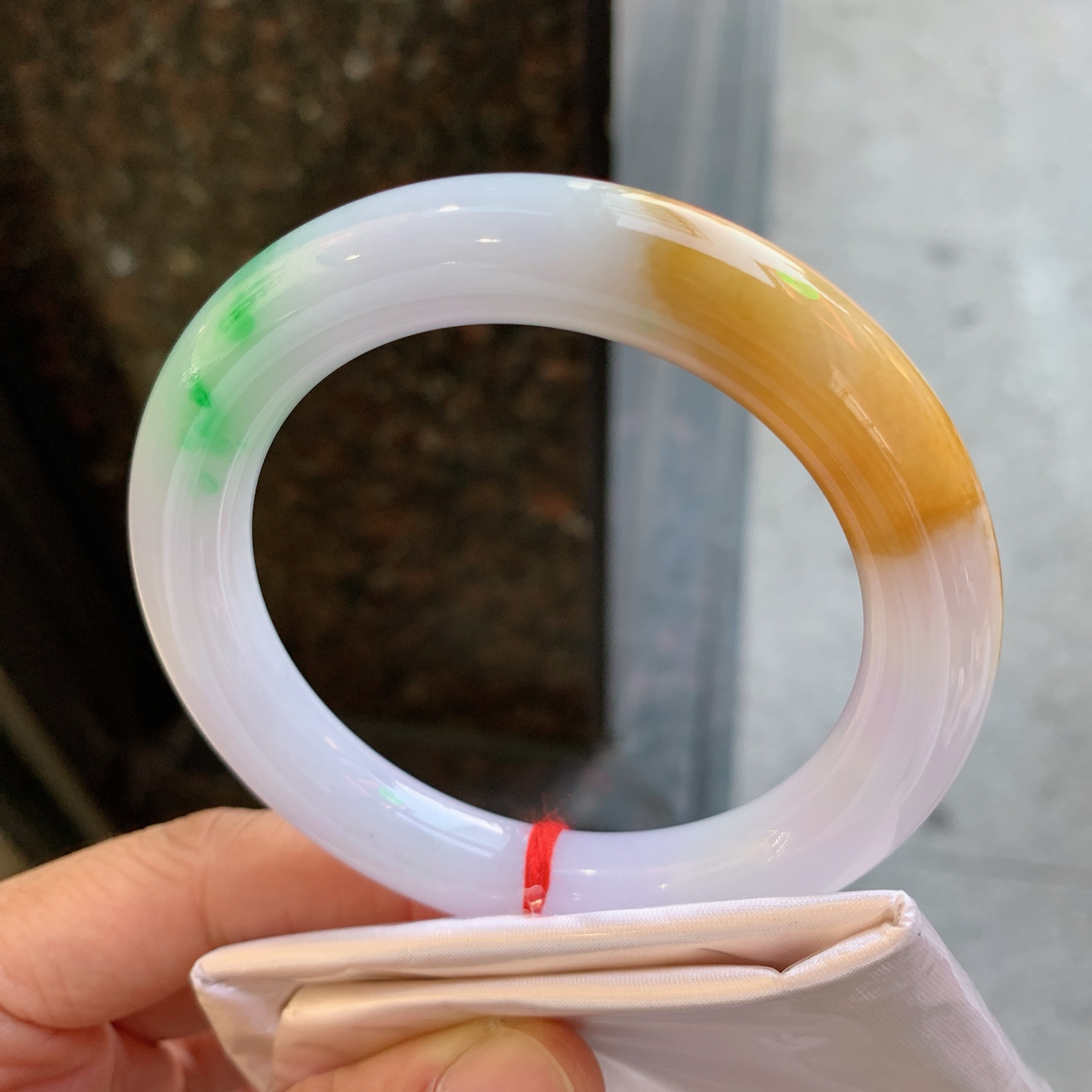 圆条双彩 无裂 尺寸：57/11 特色料子