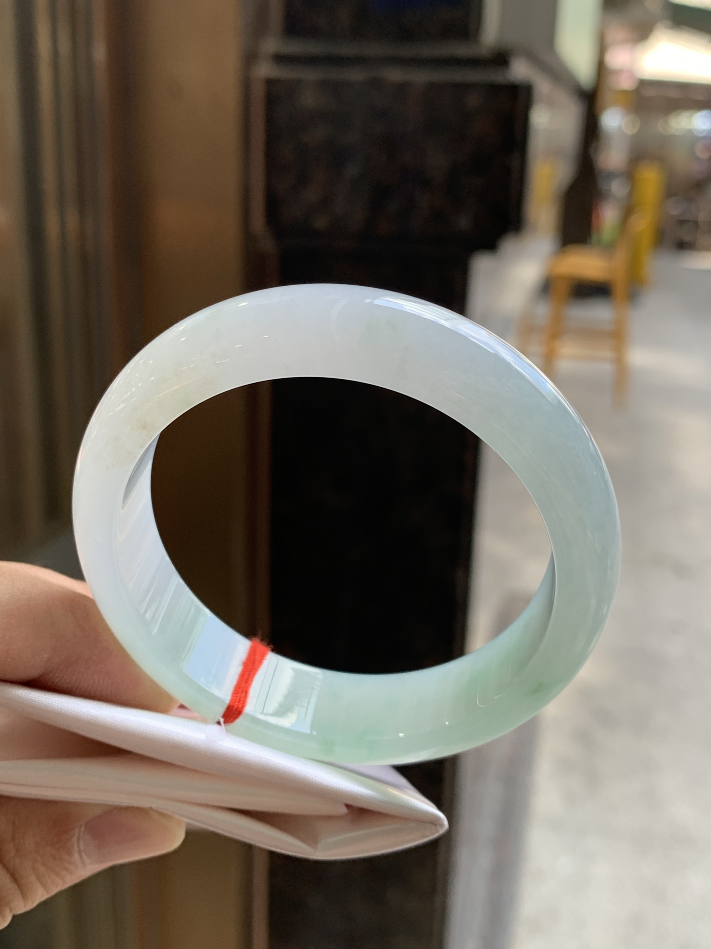 绿花正圈，底装细腻，版型厚实，无裂，一点棉线，0929-N1693