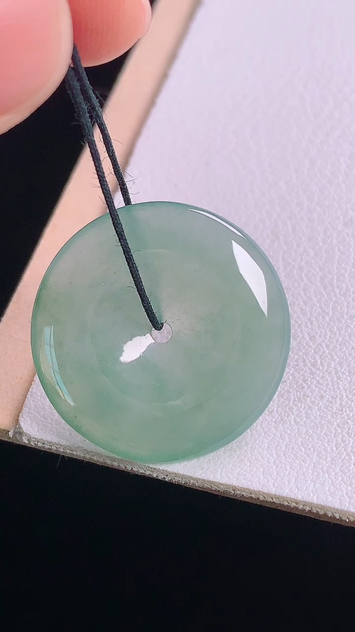 冰晴平安扣，无裂，尺寸:22.1-3.2mm 26