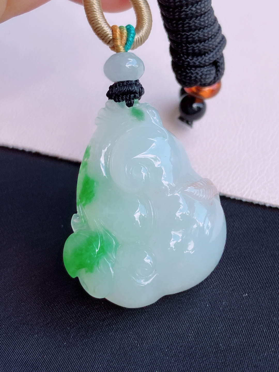 ️，冰飘绿如意，晶莹剔透，花色清爽，尺寸35.6/28/9.3/自然光实拍