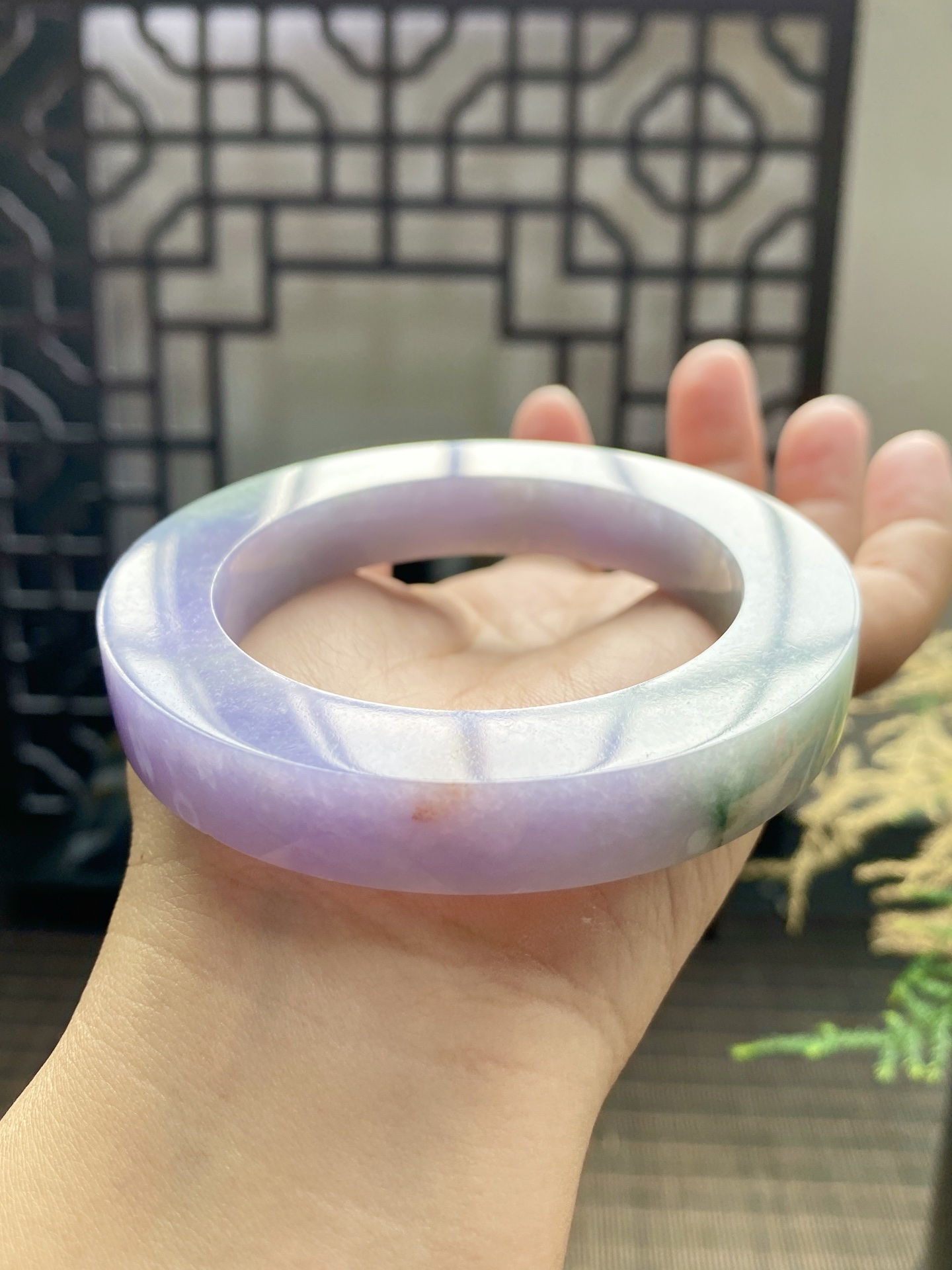 春彩手镯胚 尺寸55-78-11 编号JF1007-2