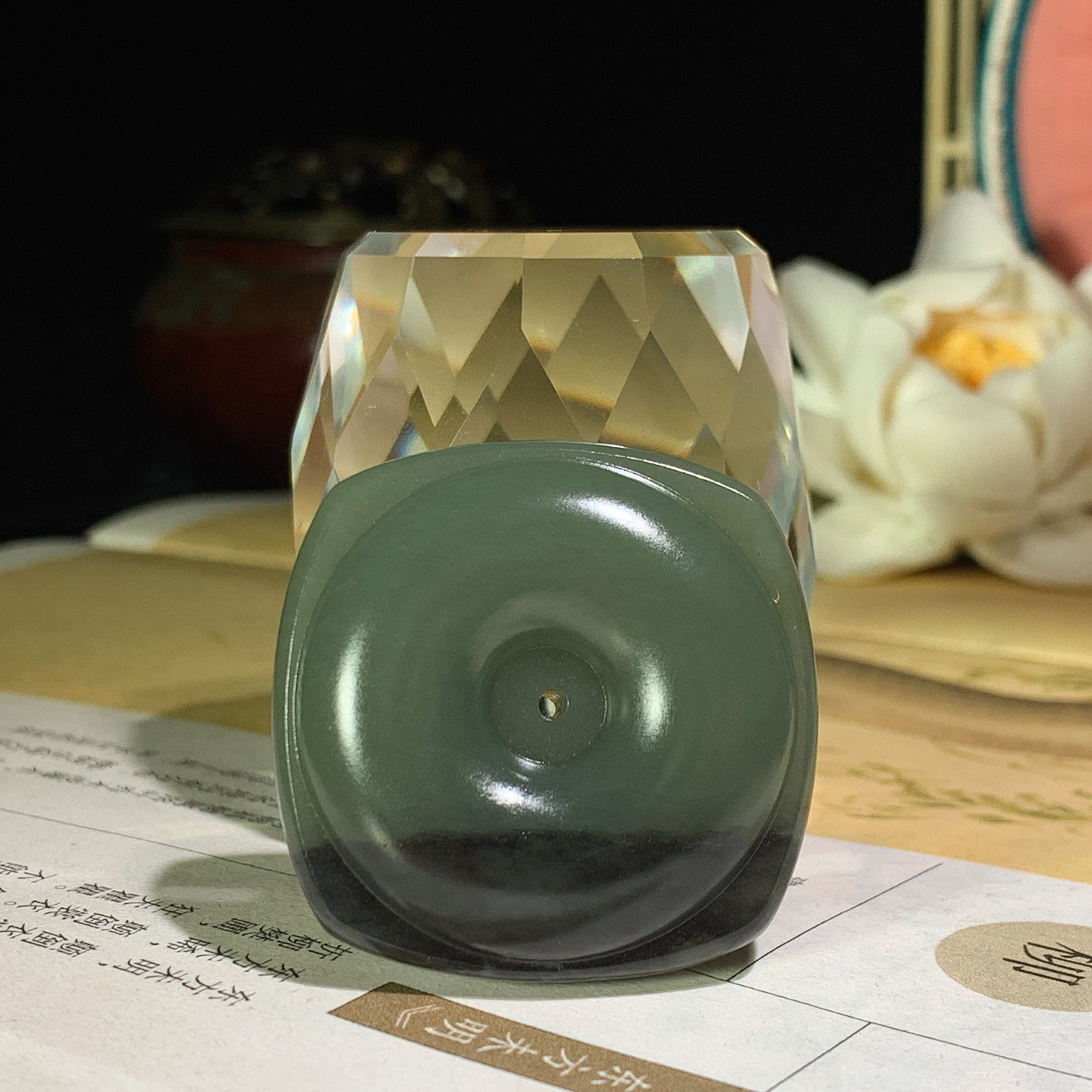新疆和田玉青花四方平安扣挂件！尺寸35/13重31.5克。玉质细腻油润。手推出油。佩戴高端典雅。lt260929