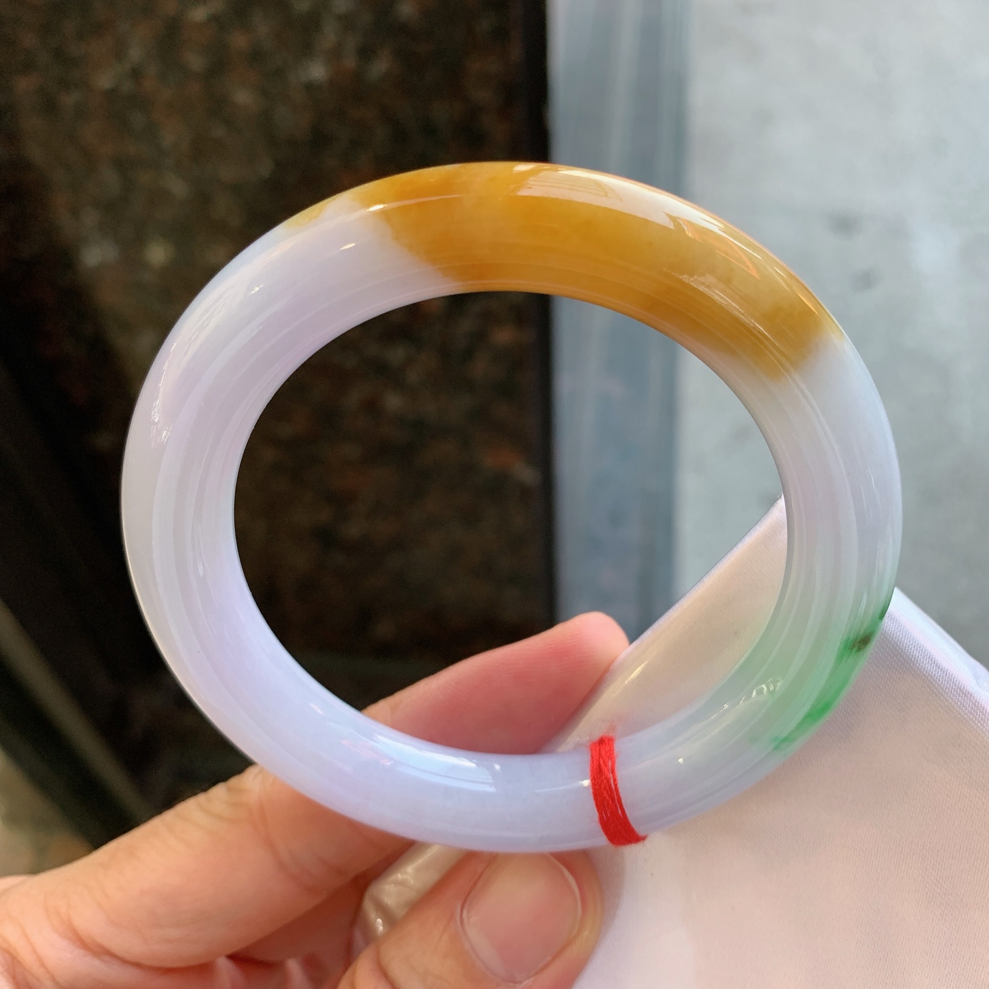 圆条双彩 无裂 尺寸：57/11 特色料子