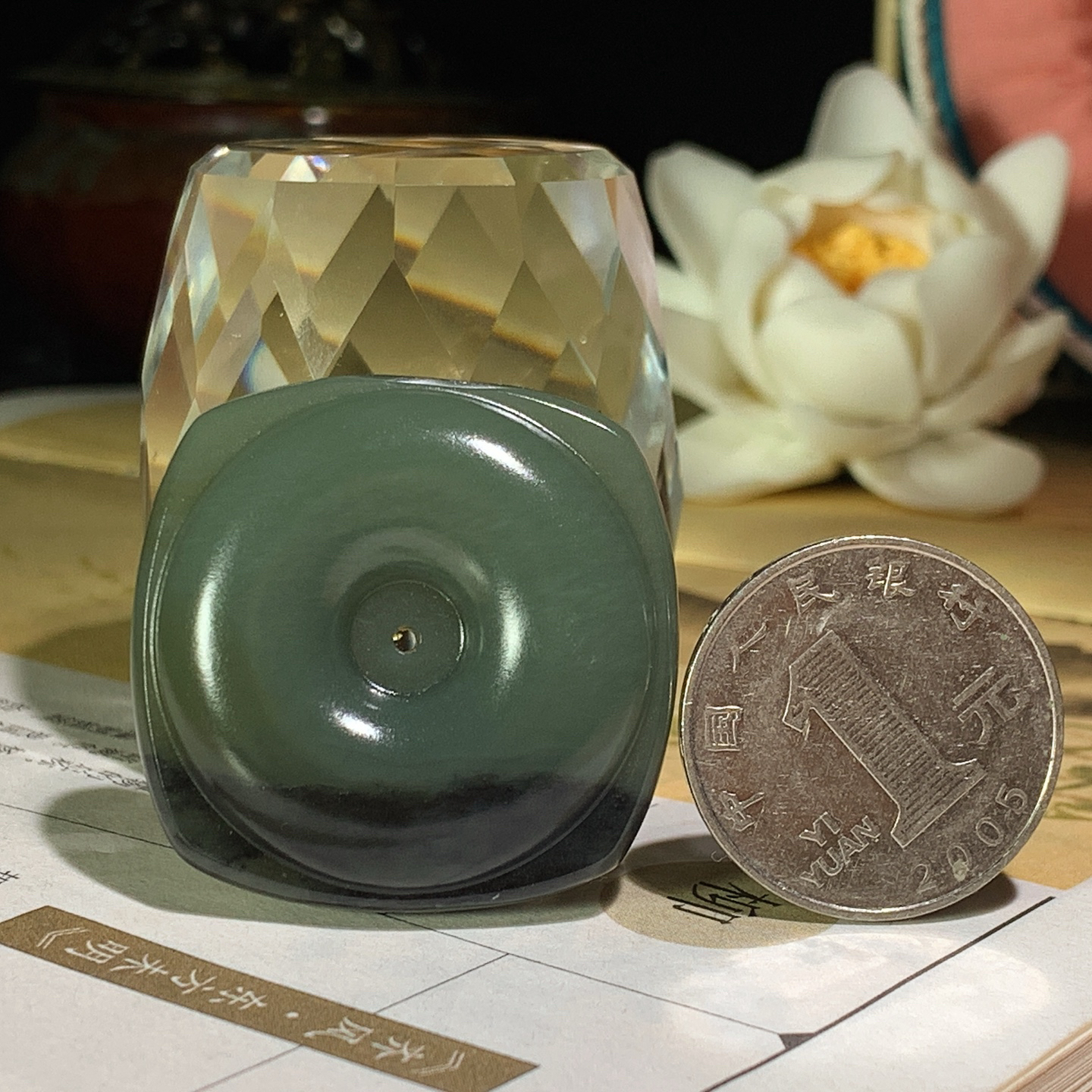 新疆和田玉青花四方平安扣挂件！尺寸35/13重31.5克。玉质细腻油润。手推出油。佩戴高端典雅。lt260929