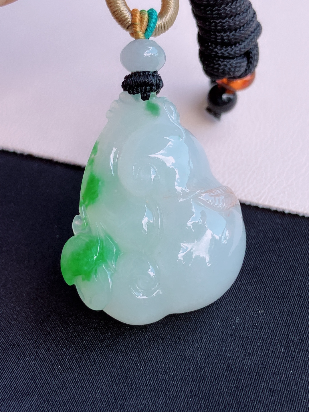️，冰飘绿如意，晶莹剔透，花色清爽，尺寸35.6/28/9.3/自然光实拍