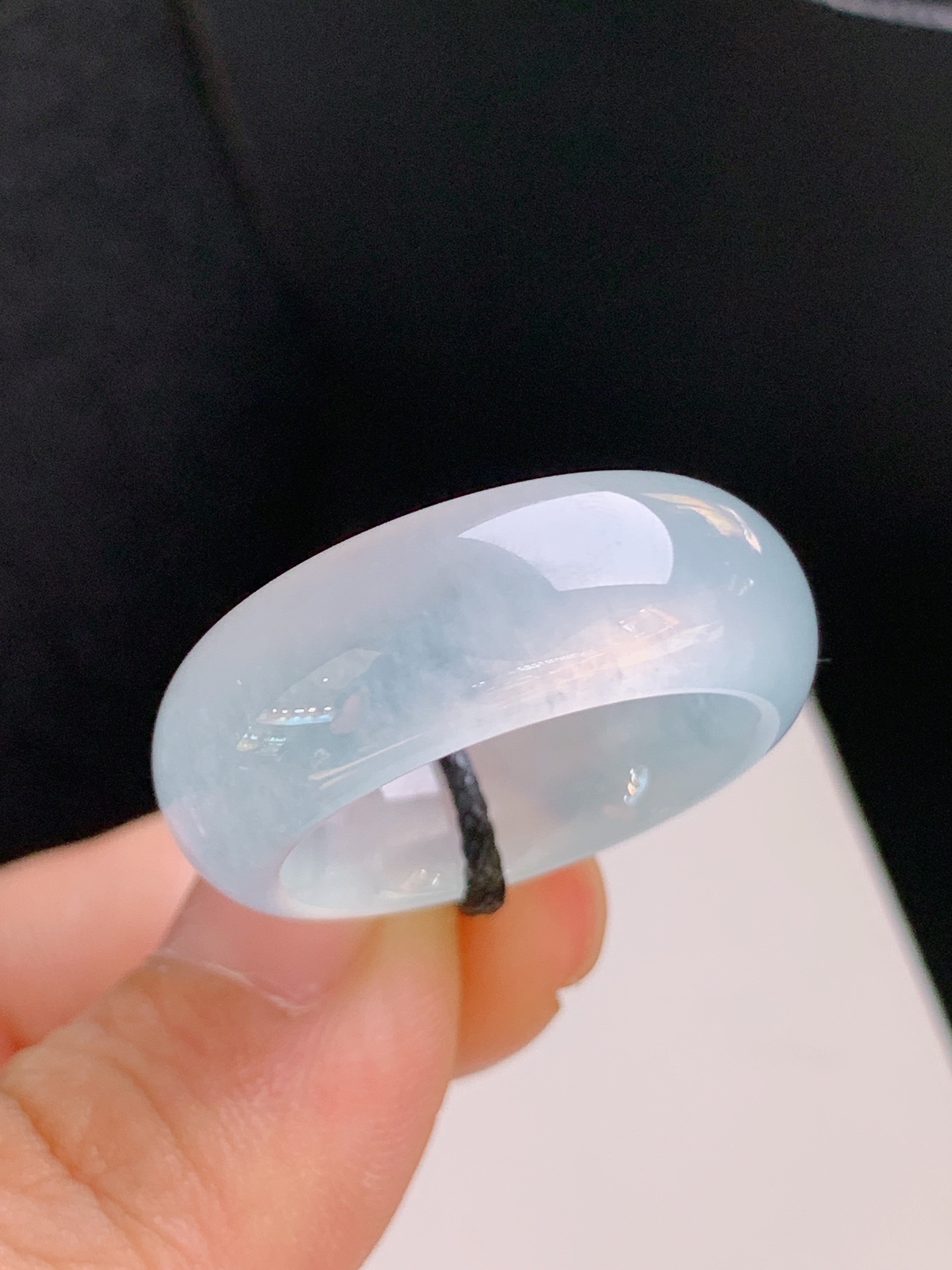 ️ 冰种指环，冰润通透，胶感十足，简约大气 裸石27.5-9.2-5 圈口18 110928