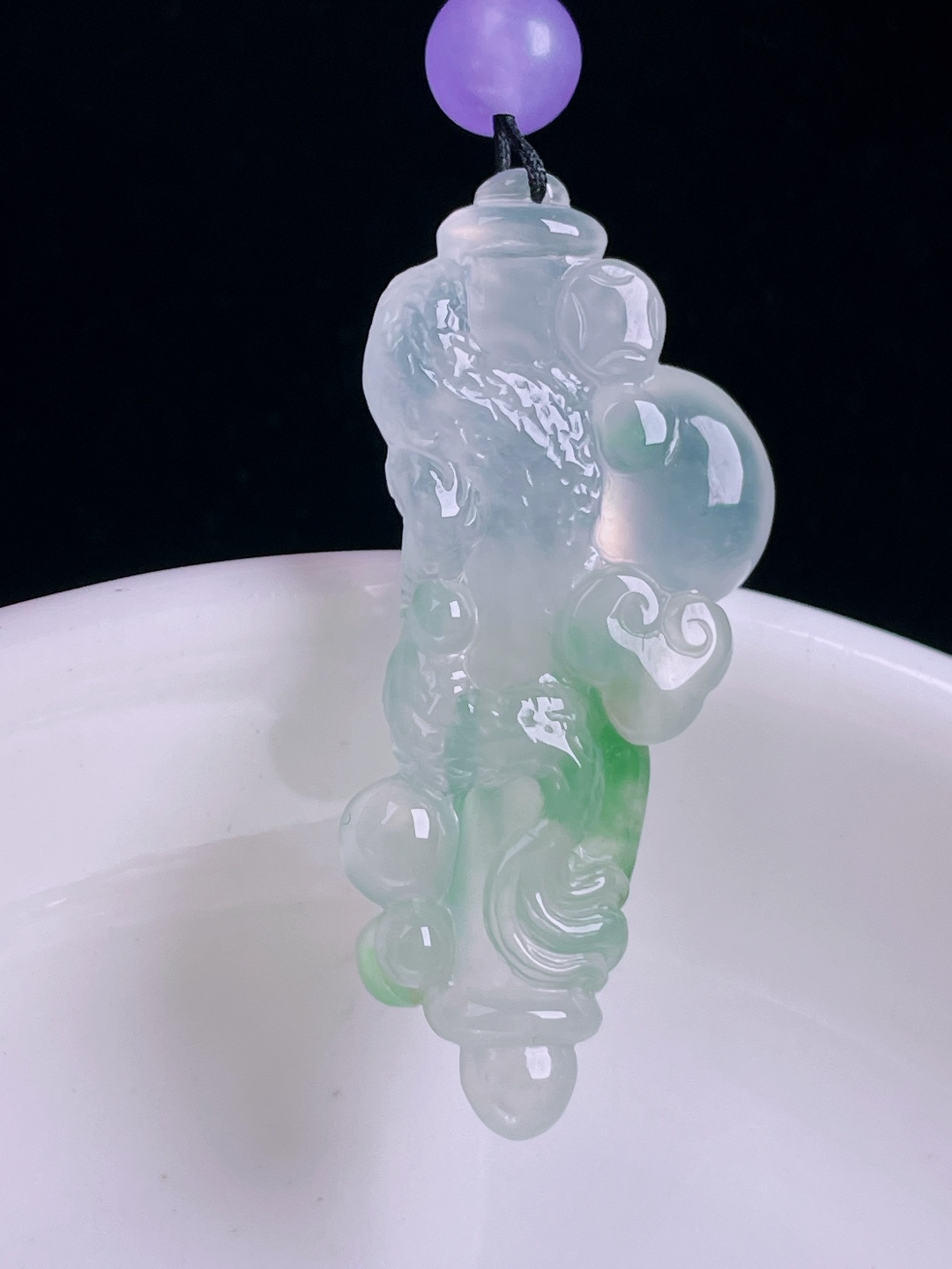 ️龙/凤，老种起光，细底通透，尺寸：38.7/18.3/6mm0929