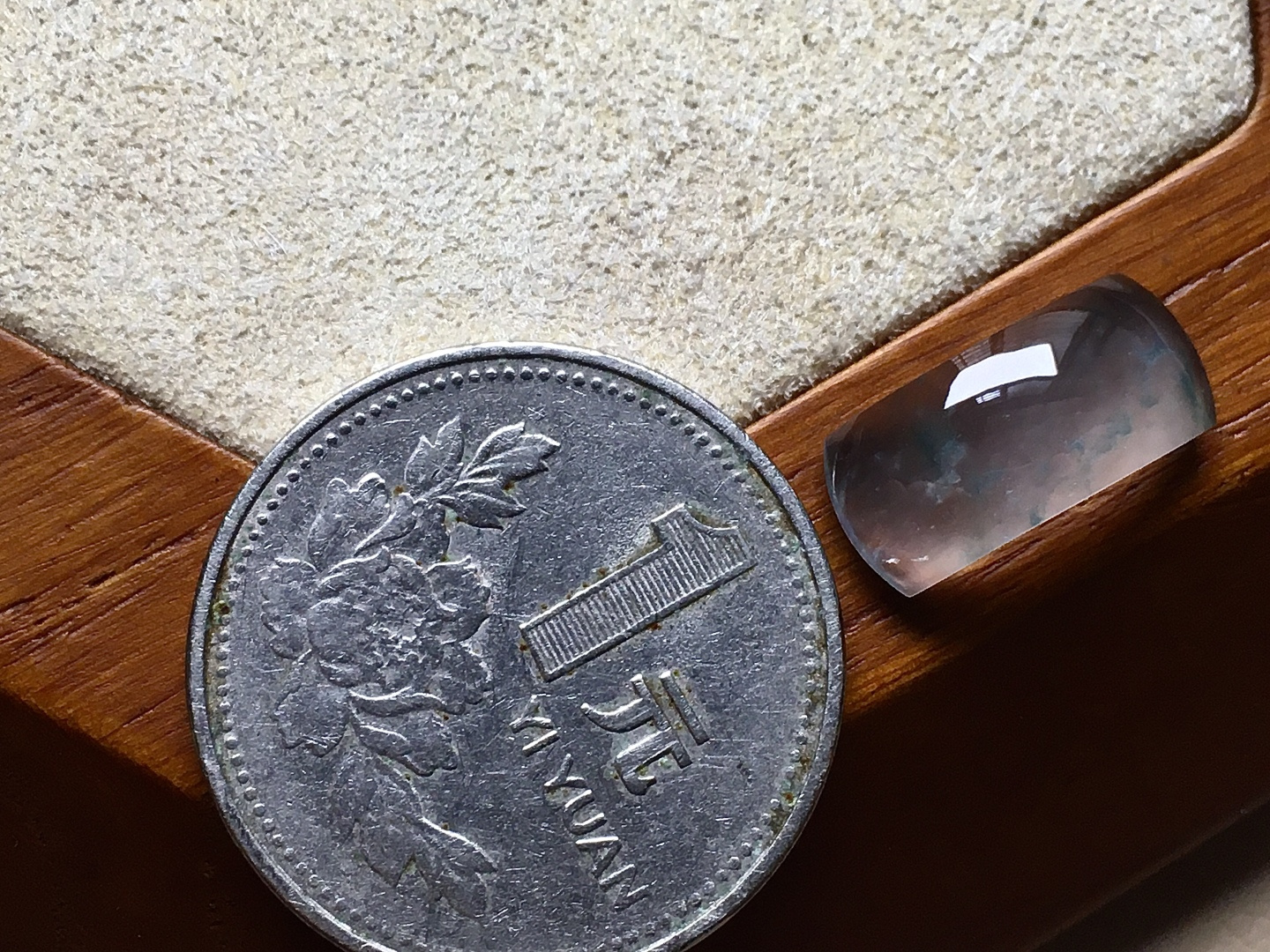 ️ 玻璃种飘花马鞍 飘花素雅，冰透感十足，无裂尺寸15.4*7*3.3