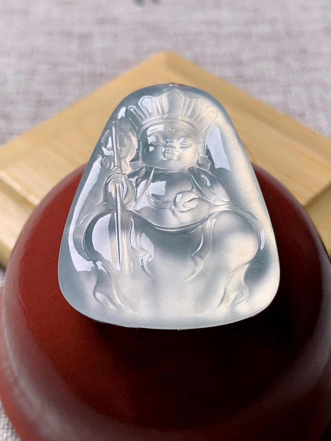 ️冰种旃檀功德佛，水润种老 0929 尺寸37.2*27.3*4.6