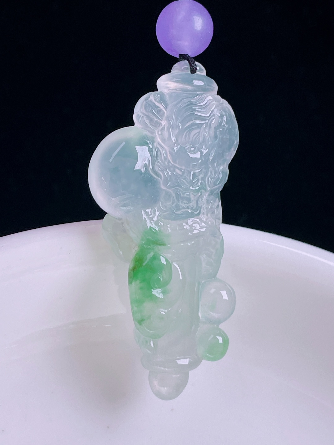 ️龙/凤，老种起光，细底通透，尺寸：38.7/18.3/6mm0929
