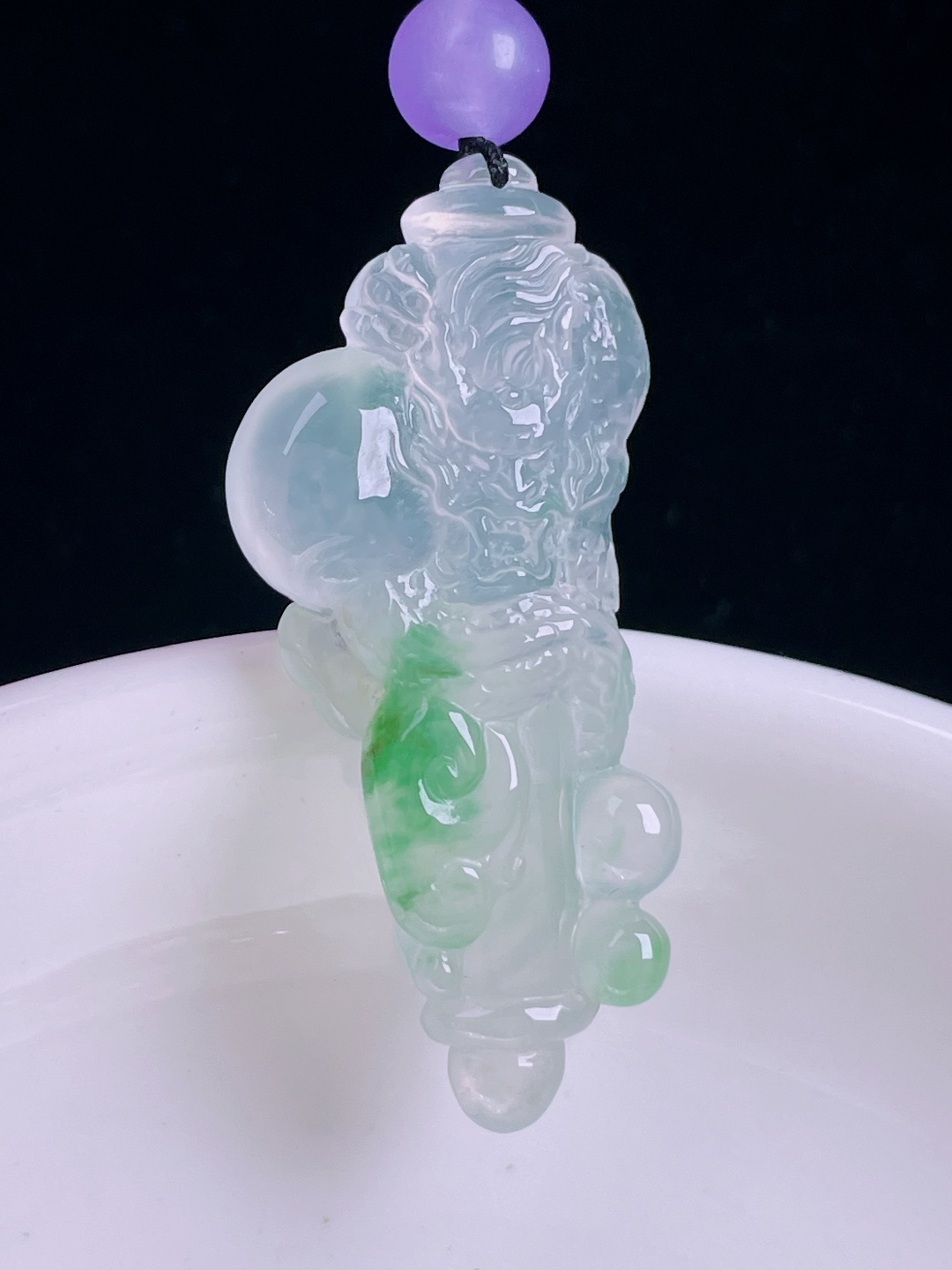 ️龙/凤，老种起光，细底通透，尺寸：38.7/18.3/6mm0929
