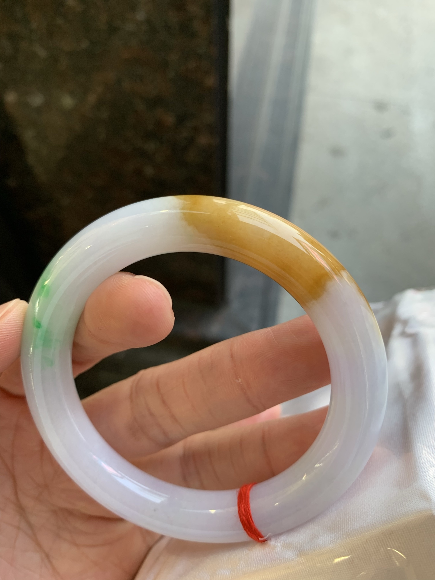 圆条双彩 无裂 尺寸：57/11 特色料子