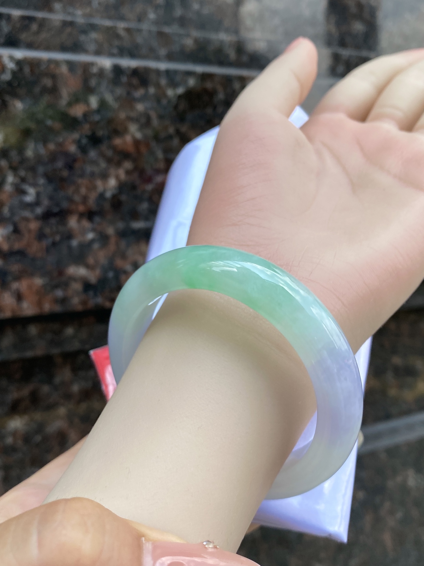 春带彩正圈手镯，尺寸：53.0-12.2-9.0，0CSL260930