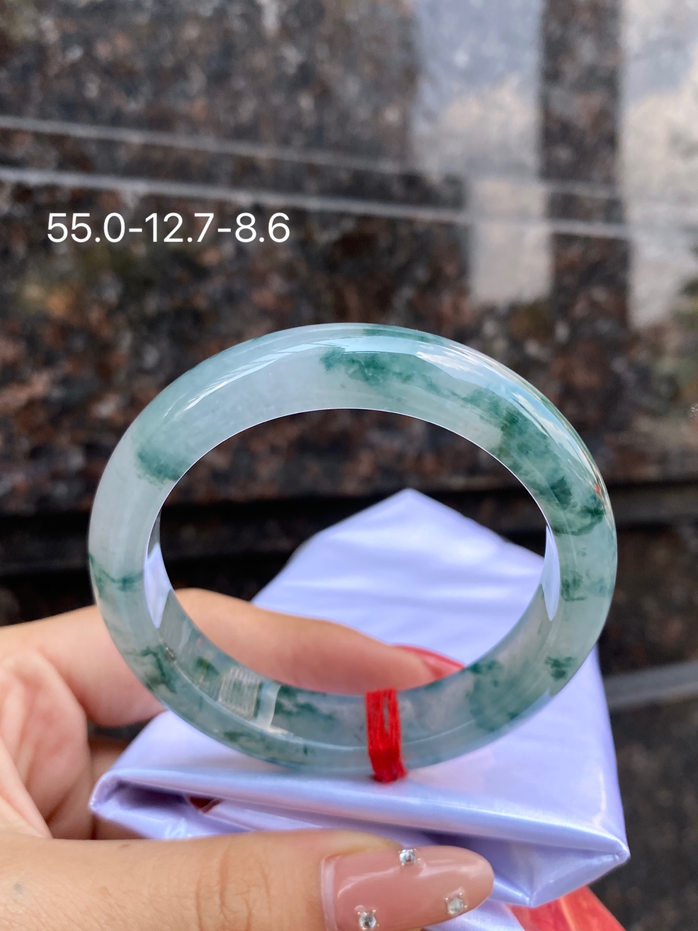 飘花正圈手镯 尺寸：55.0-12.7-8.6 0CSL260930
