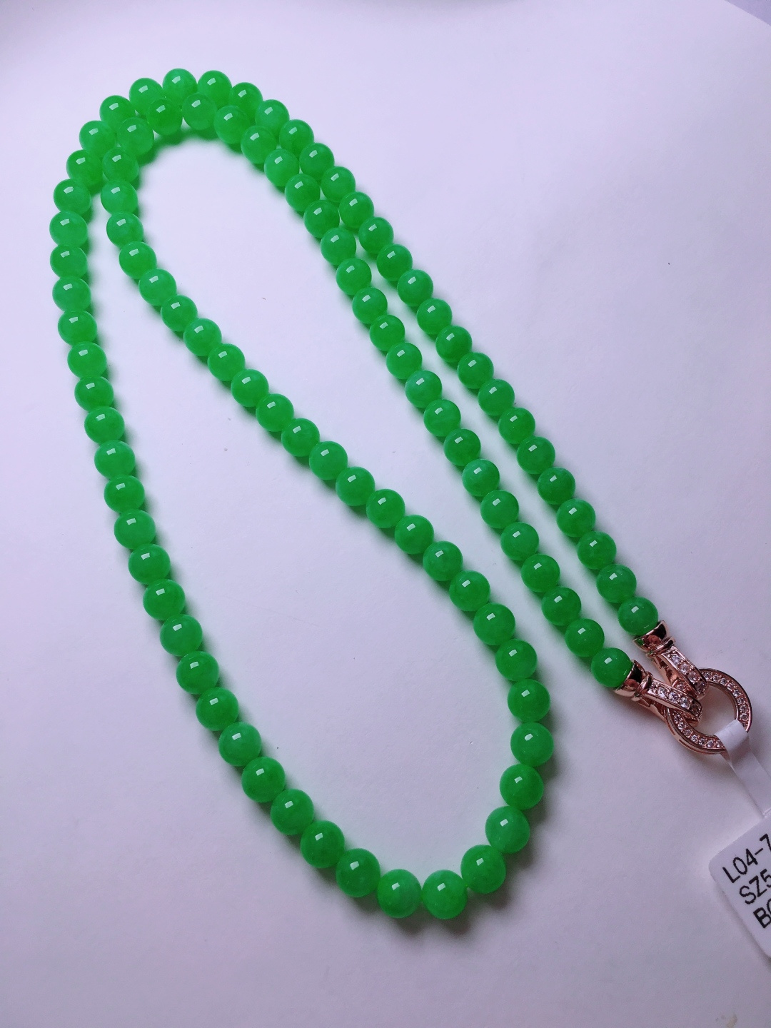 ️绿珠子项链，晶莹剔透，新颖时尚，5.5-7.0