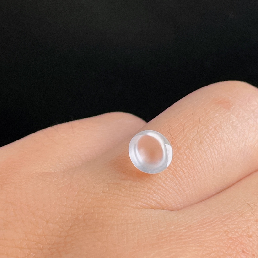 ️冰绿项链，老种起光，细底通透，尺寸：7.4/6.6/3.2mm0930