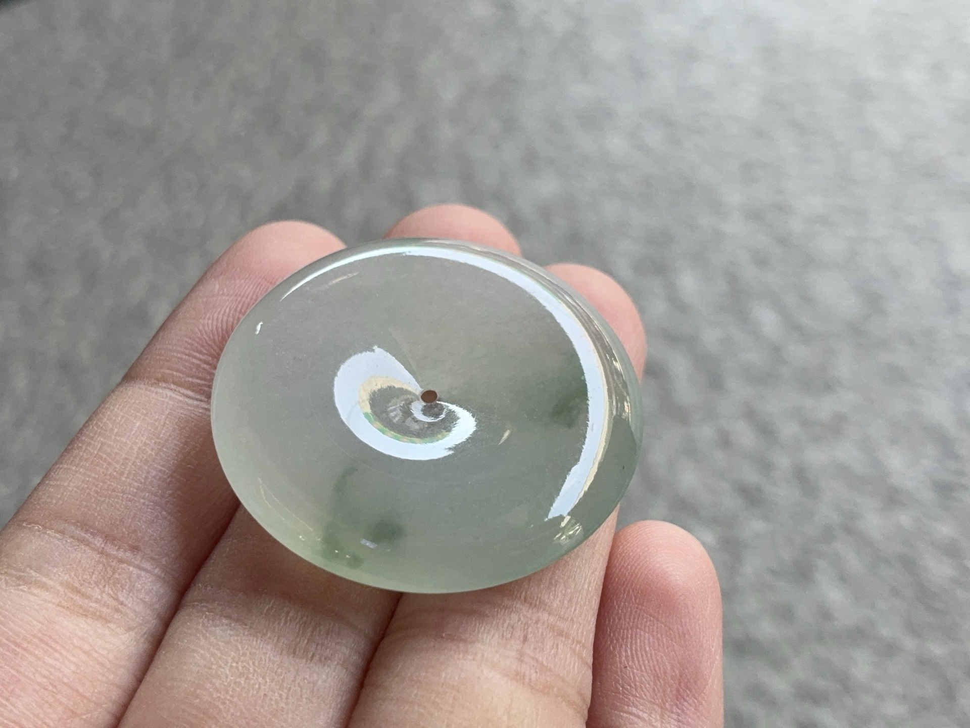 ️ 飘彩平安扣 尺寸：31.2×5.7