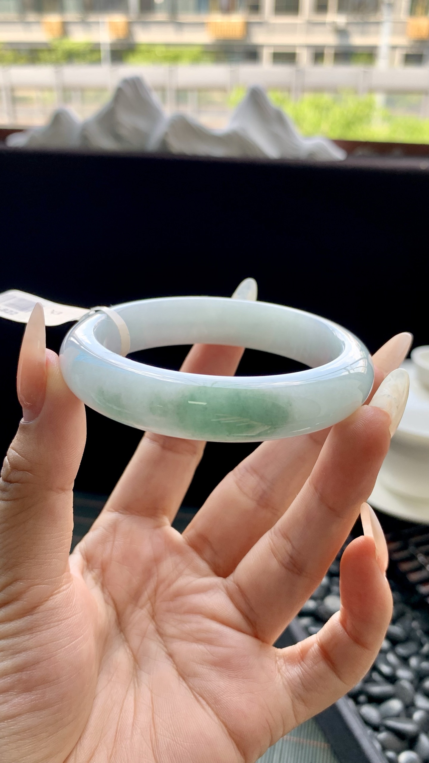 半山水正圈手镯成品 HYC-822 尺寸：54-12.5-8