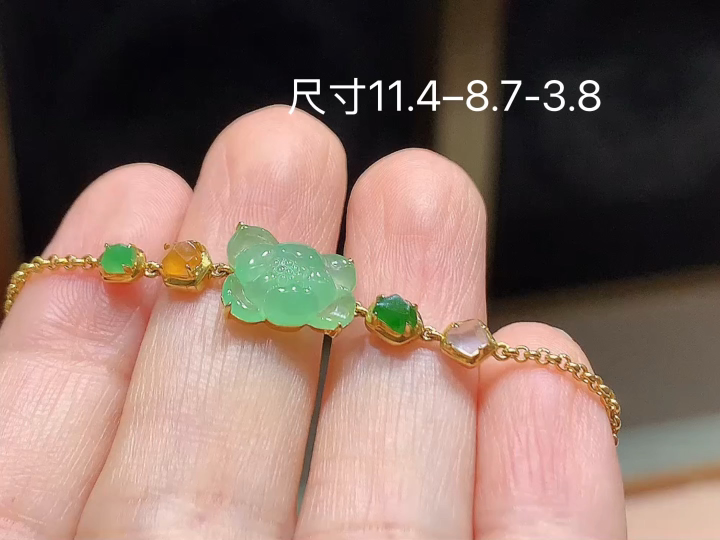 ️多彩手链 ，尺寸，11.4-8.7-3.8