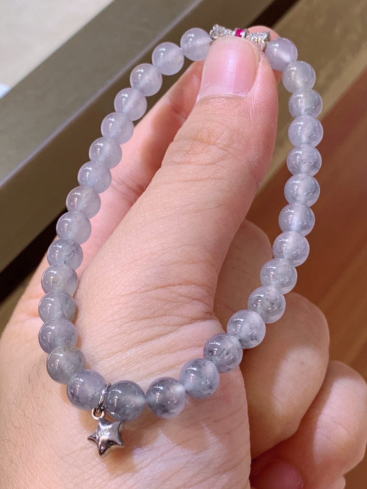 ️ 冰种飘乌鸡珠珠手链，种水莹润，配色清爽 裸石6.1 42