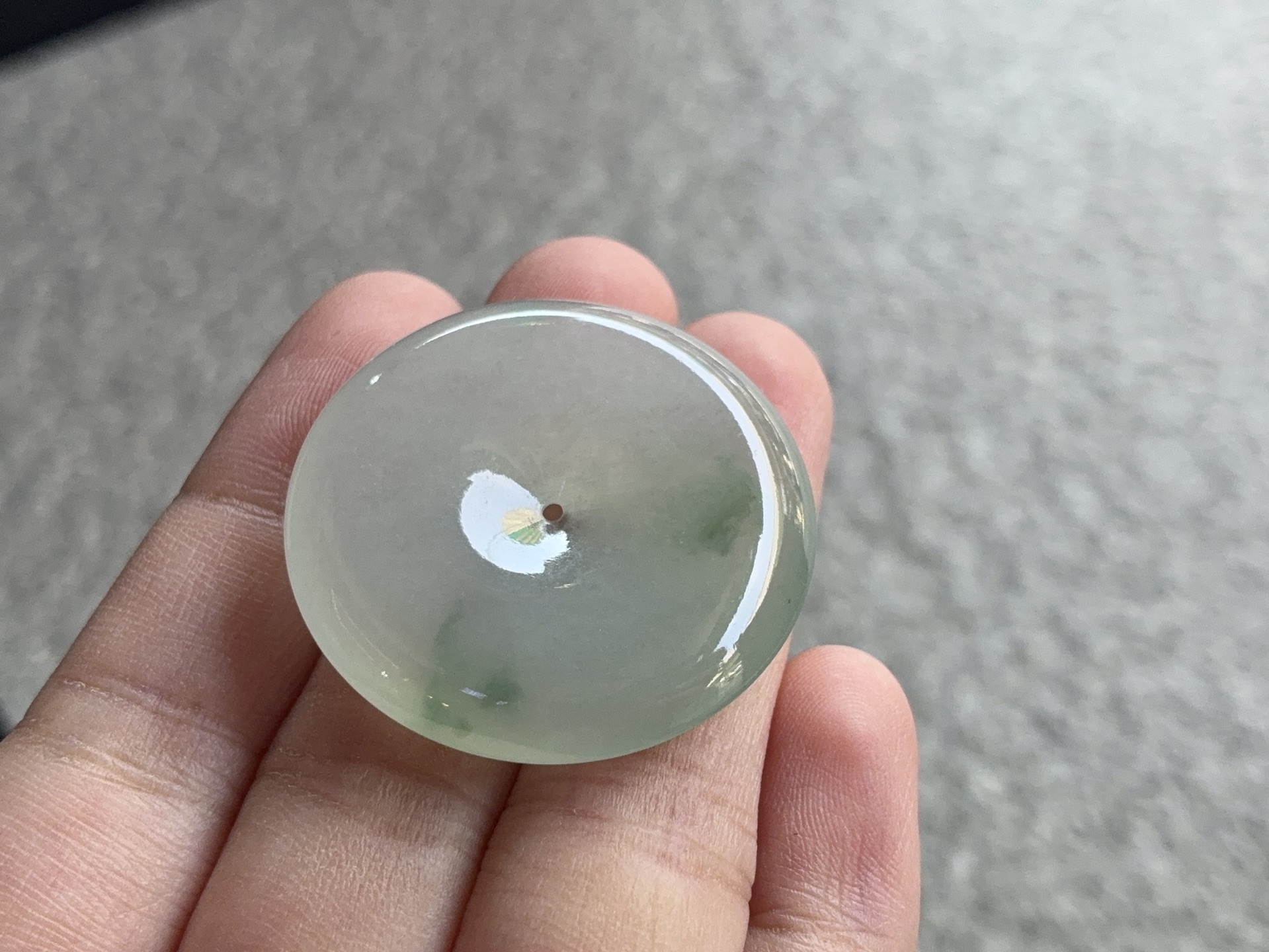 ️ 飘彩平安扣 尺寸：31.2×5.7