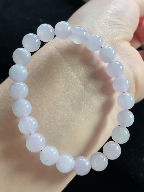 二号冰紫玉珠手串，尺寸8.3mm，j30dk88