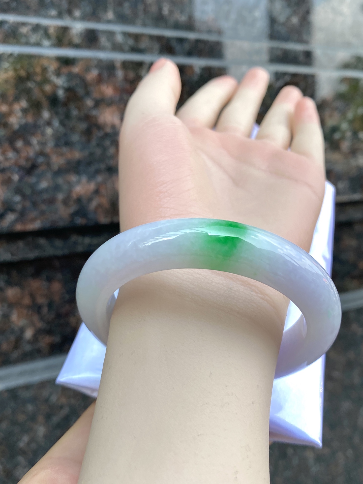 春带彩正圈手镯 尺寸：55.0-12.1-9.5 0CSL260930