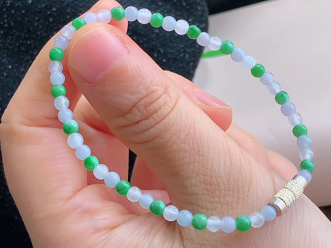 ️ 双彩手串，尺寸取一3.6mm，包A附证书