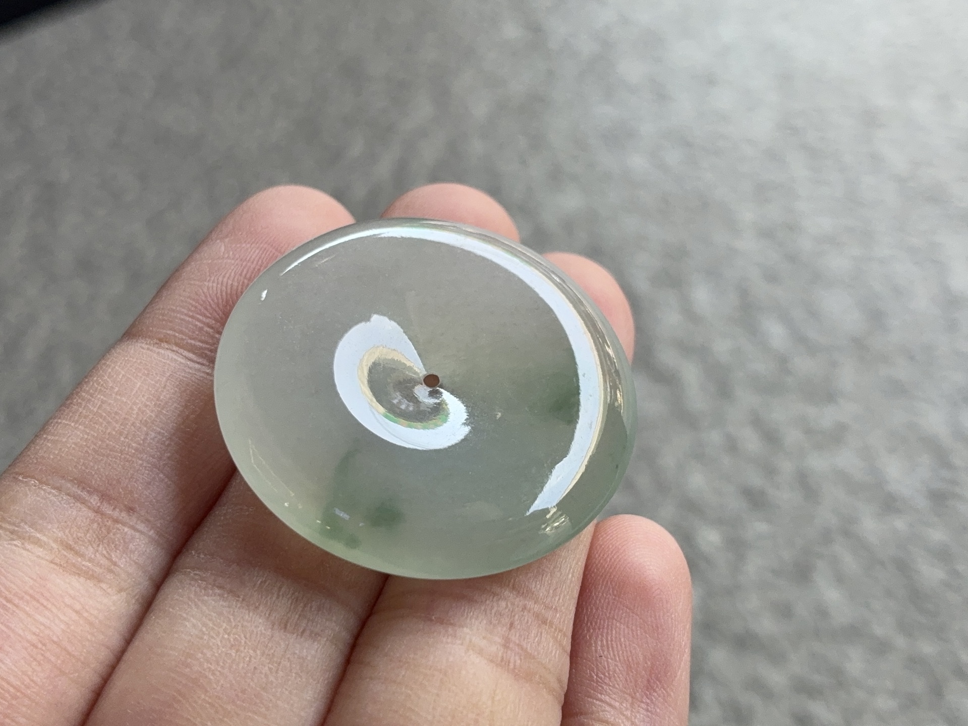 ️ 飘彩平安扣 尺寸：31.2×5.7