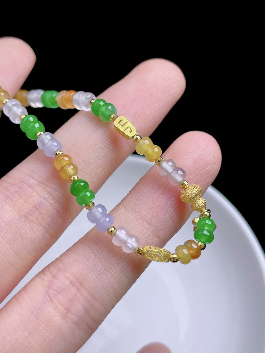 ️ 多宝算盘珠手串 色泽艳丽，油润冰胶 尺寸：4/2.1