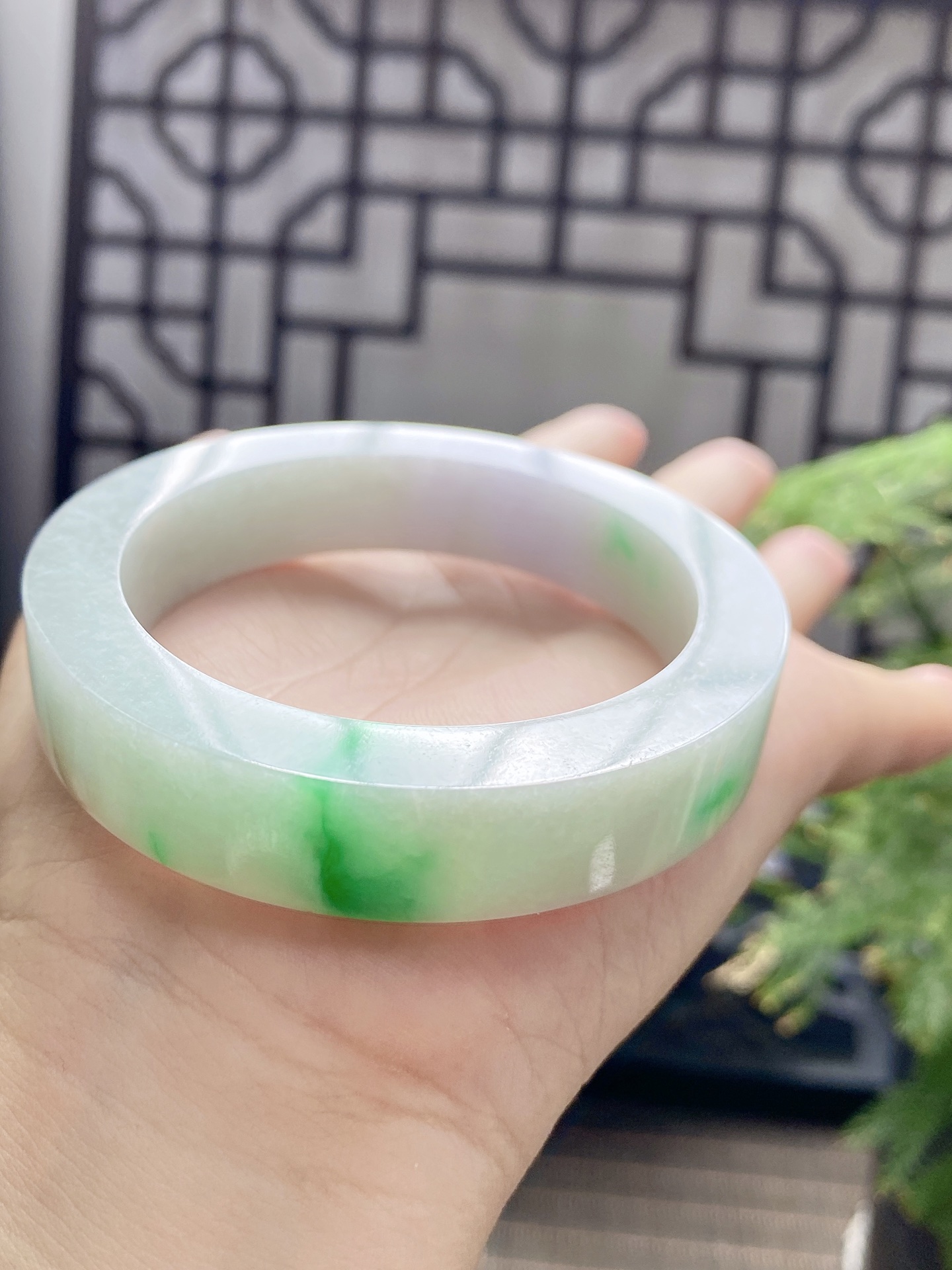 春彩手镯胚 尺寸53-69-12 编号JF992