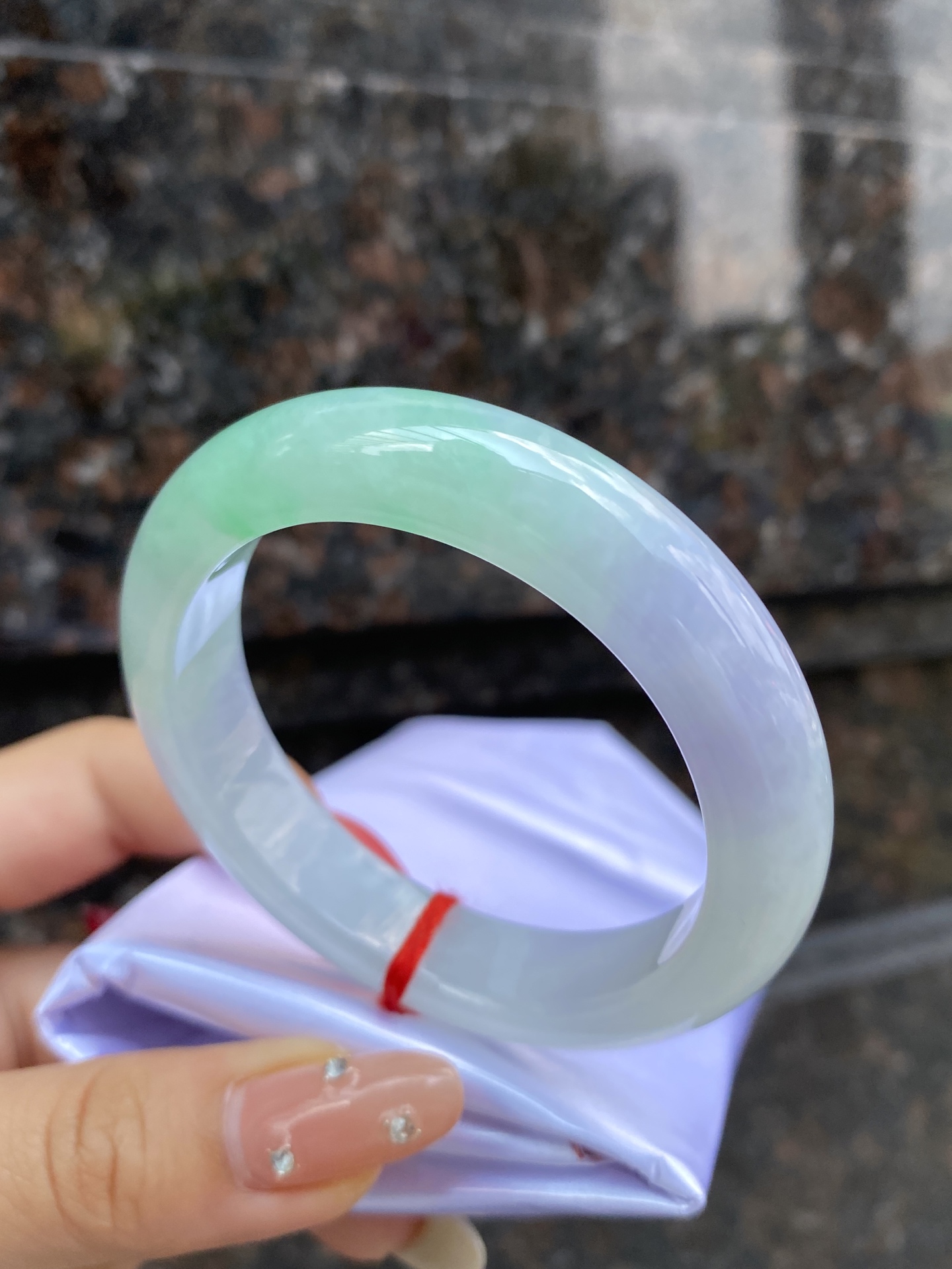 春带彩正圈手镯，尺寸：53.0-12.2-9.0，0CSL260930