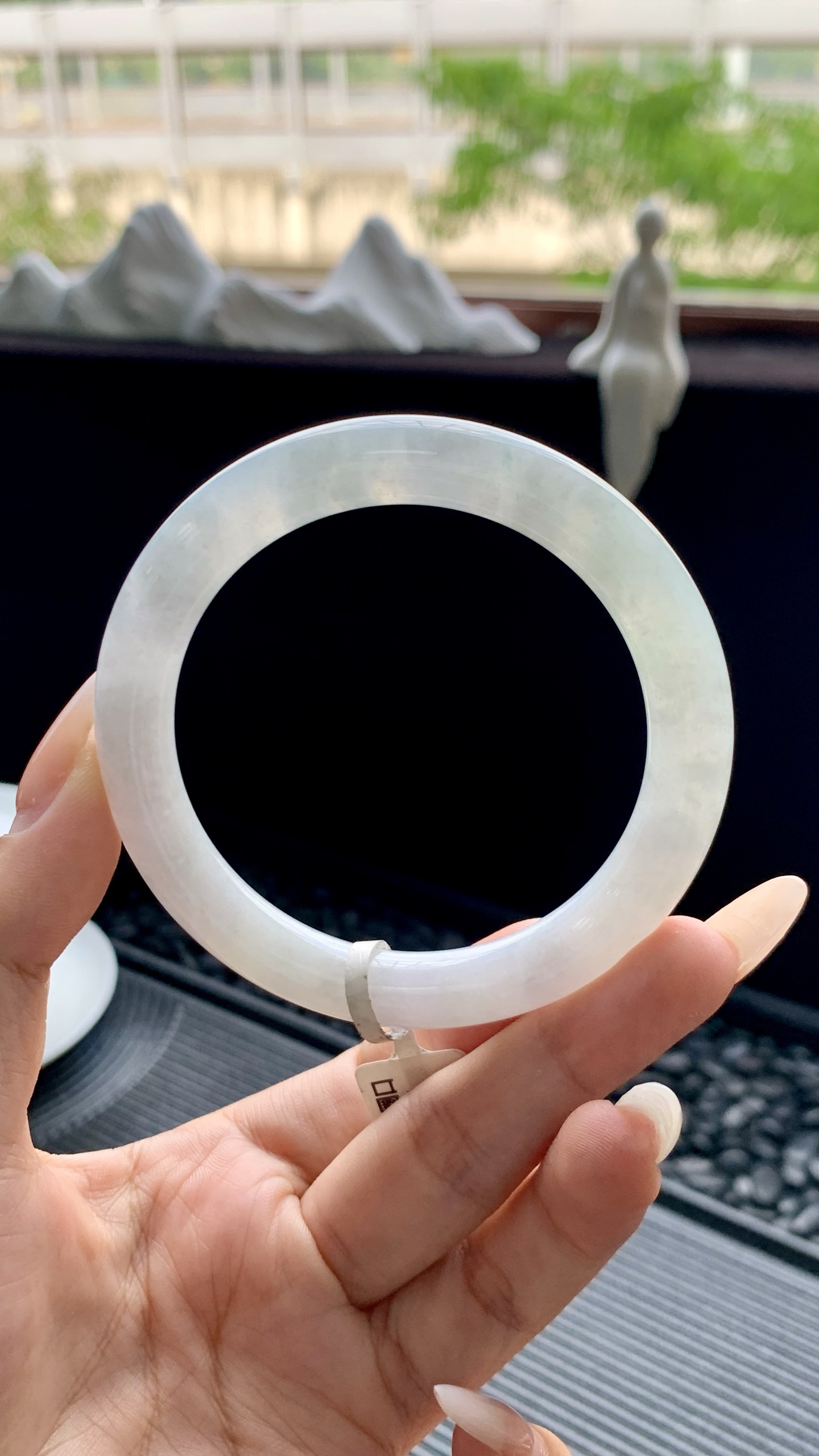 冰晴圆条美人条手镯成品 HYY-1660 尺寸：56-9-9