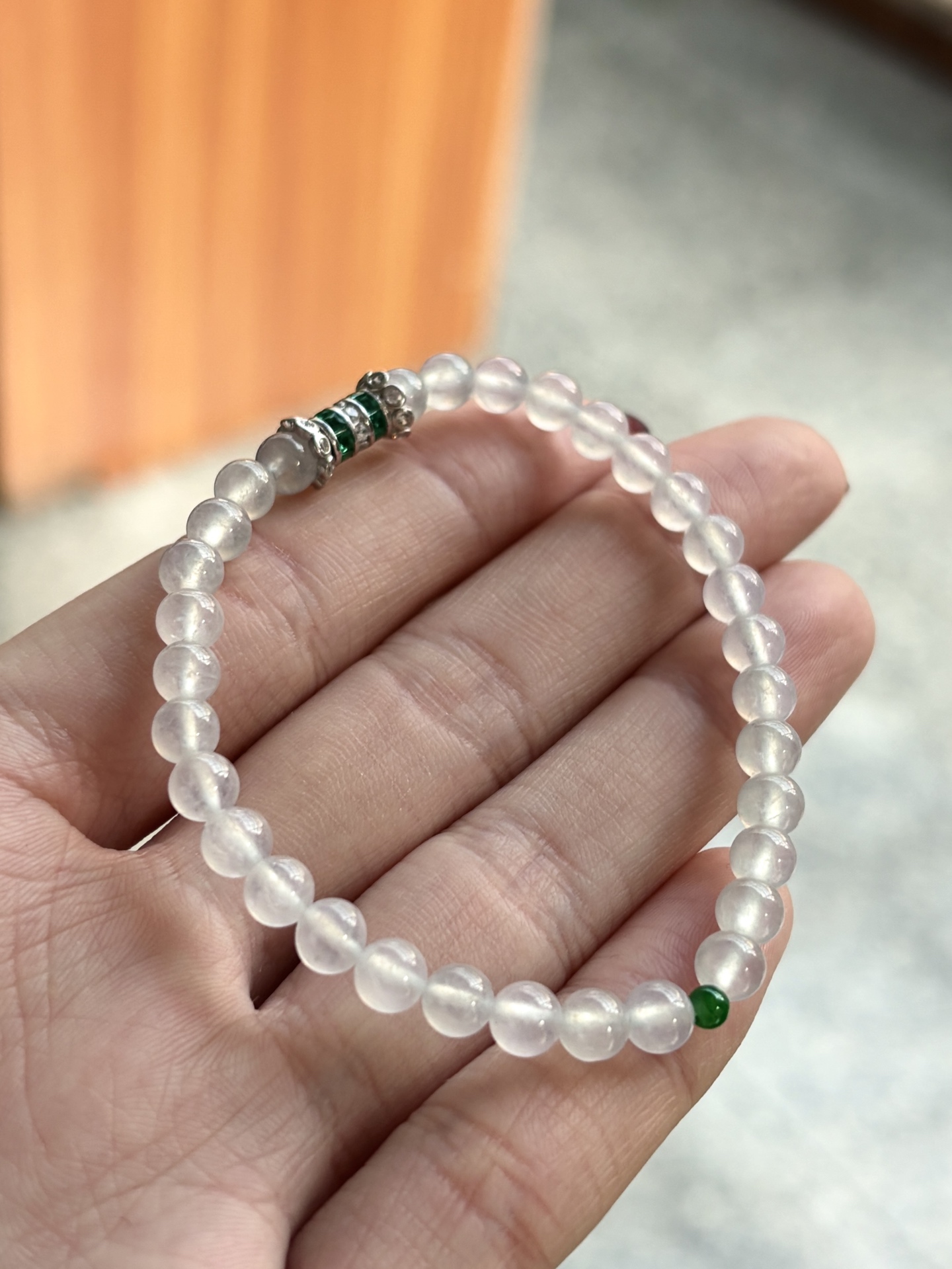 ️ 白冰手串，5.2mm，32颗，20260912