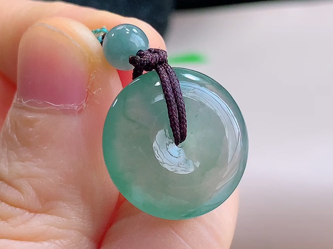 ️ 平安扣， 无裂，尺寸18.3-5.3mm，包A附证书