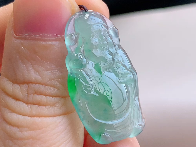 ️ 财神爷，无裂，尺寸30.2-18.0-3.3mm，包A附证书