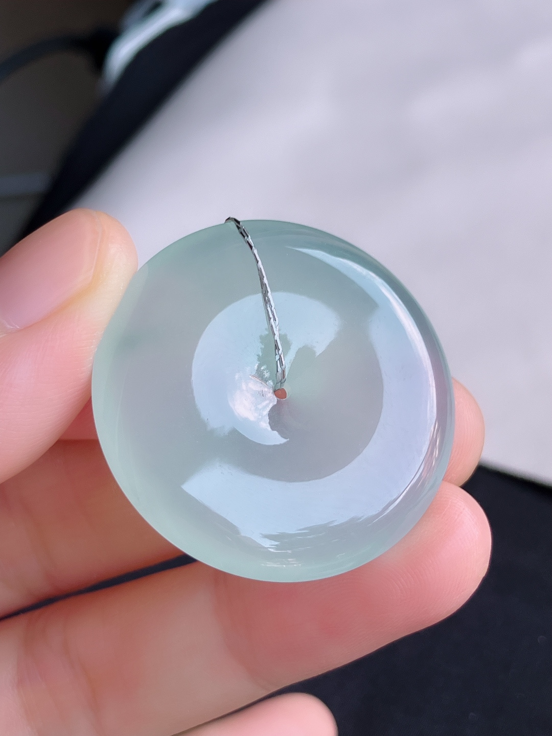 ️，底色大平安扣，晶莹剔透，尺寸34.5/6/自然光实拍