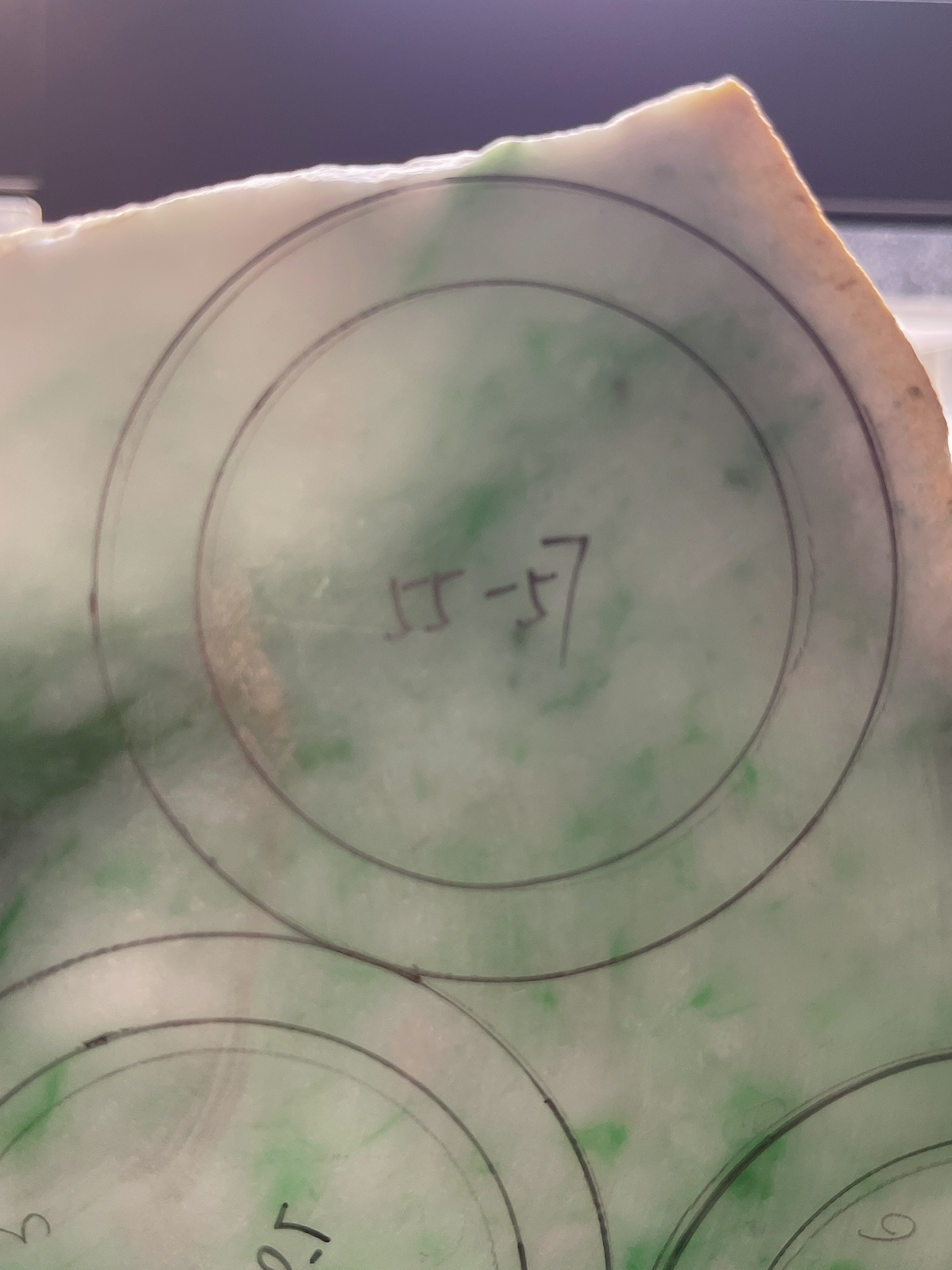 翡翠板料，⭕️正圈可做55-57
