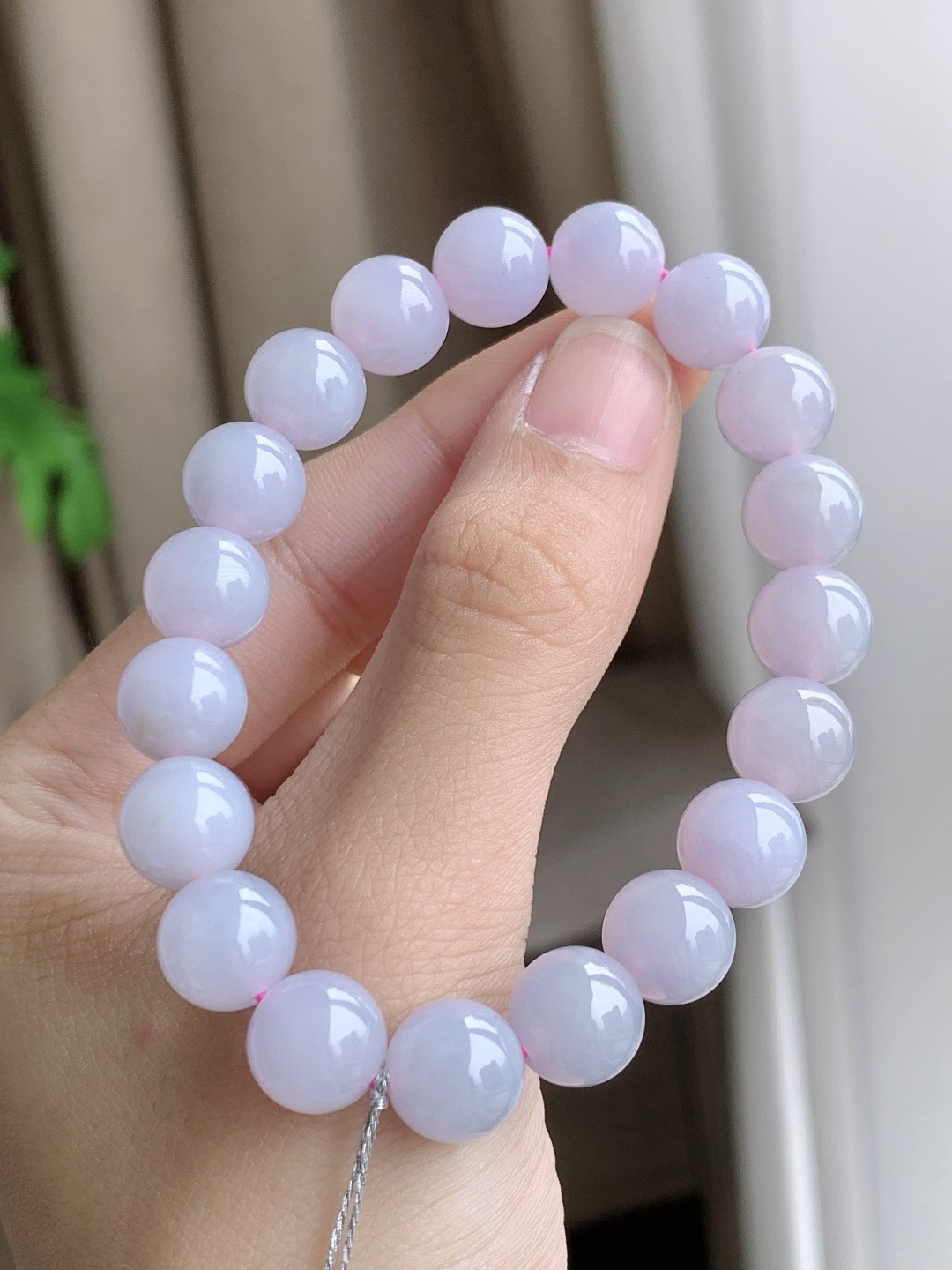 【珠子】冰手串圆珠子手串 【说明】缅甸 性比高 【尺寸】9.8mm 【重量】31.8克