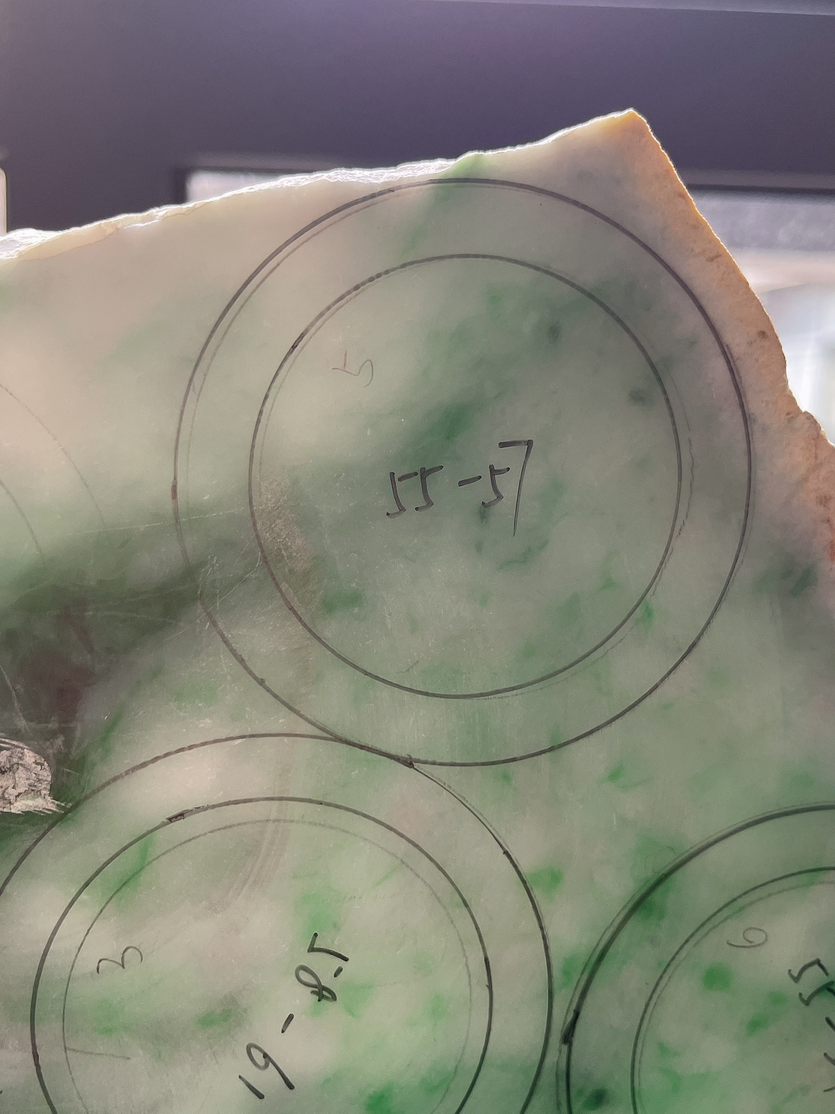 翡翠板料，⭕️正圈可做55-57
