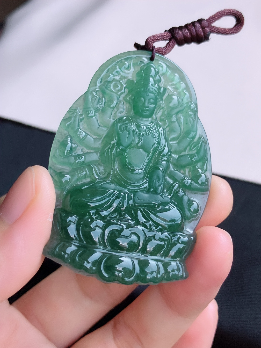 ️冰蓝水千手观音，晶莹剔透，尺寸60/39.8/5.6/自然光实拍